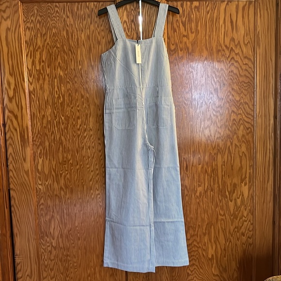 ROLLAS Sailor Striped Jumpsuit in Blue and White Cotton NWT - Picture 6 of 14